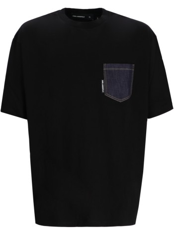 karl lagerfeld camiseta hombre t-shirt crewneck - 755140554225 990