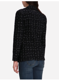 karl lagerfeld outerwear womanlogo boucle blazer - a4w14033 2ek