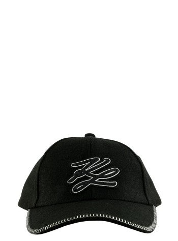karl lagerfeld cap womank autograph patch cap - a4w33104 999