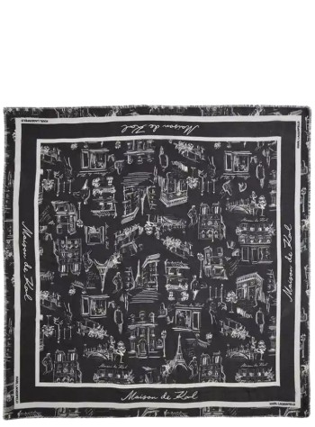 karl lagerfeld neckwear mujer k sketch modal scarf - a4w33116 999 2