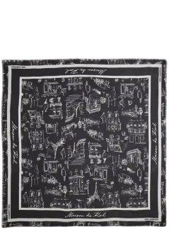 karl lagerfeld neckwear womank sketch modal scarf - a4w33116 999