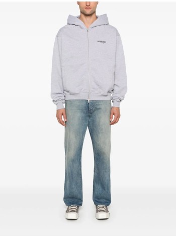 represent sweater manrepresent owners club zip hoodie - ocm41122 ash grey 2