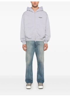 represent sweater manrepresent owners club zip hoodie - ocm41122 ash grey