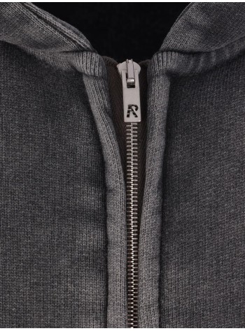 represent sudadera hombre initial boxy oversized zip through hoodie - inm414 vintage grey 2