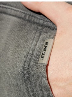 represent sweater manrepresent owners club script hoodie - ocm41200 vintage grey
