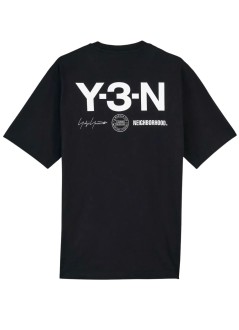 y3 camiseta hombre y-3 nbhd graphic tee - jw6998 black