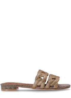 kurt geiger sandalia mujer crystal chain flat sdl - 4996566609 66