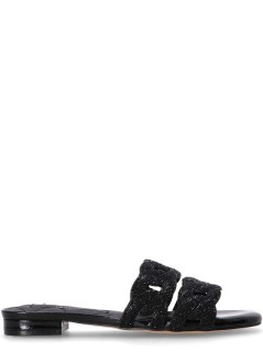 kurt geiger sandal womancrystal chain flat sdl - 4996500309 00