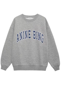 anine bing sudadera mujer spencer sweatshirt anine bing - a0811531grm1 grey melange