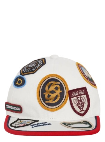 drôle de monsieur cap manla casquette racing - icp187co138ow off white