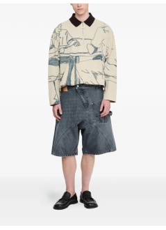 jw anderson short pant mantwisted workwear shorts - dt0123pg1745 929