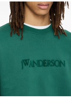 jw anderson sweater manlogo embroidery sweatshirt - jw0215pg1632 591
