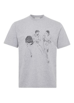 jw anderson camiseta hombre cafe scene printed t-shirt - jt0303pg1510 945