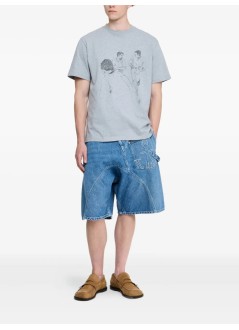 jw anderson camiseta hombre cafe scene printed t-shirt - jt0303pg1510 945