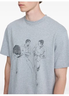 jw anderson camiseta hombre cafe scene printed t-shirt - jt0303pg1510 945