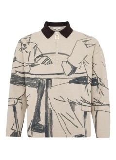 jw anderson polo manprinted rugby polo - jo0274pg1755 103