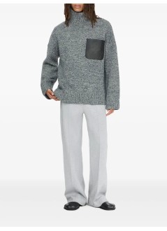 jw anderson knitwear manleather patch pocket jumper - kw1234yn0367 929