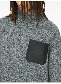jw anderson knitwear manleather patch pocket jumper - kw1234yn0367 929