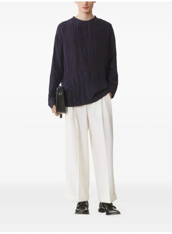 lanvin punto hombre pleated long sleeve top - rmts00066185h25 256 2