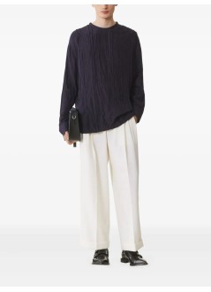 lanvin punto hombre pleated long sleeve top - rmts00066185h25 256
