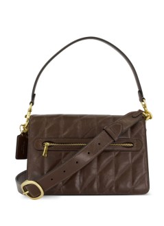 coach handbag mujer quilted glazed leather chain tabby shoulder bag with chain - caf55 b4mpl