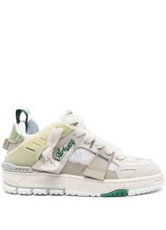 axel arigato sneaker manarea patchwork sneaker - f2761002 dark beige light green