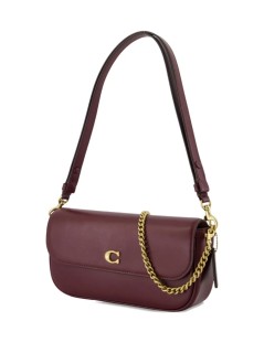 coach crossbody womanrefined calf leather brook flap chain bag - can90 b4mer