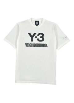y3 camiseta hombre y-3 nbhd logo tee - jx7449 core white