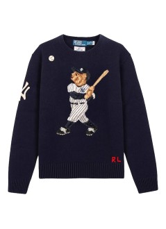 polo ralph lauren punto hombre lsnybearcn-long sleeve-pullover - 710982820001 bear navy combo