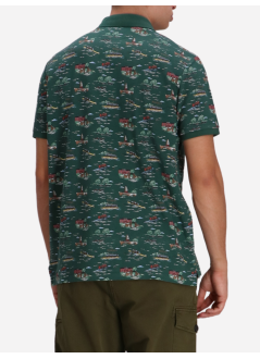 polo ralph lauren polo mansskccmslm29-short sleeve-polo shirt - 710p00079001 regatta scenic classic pine