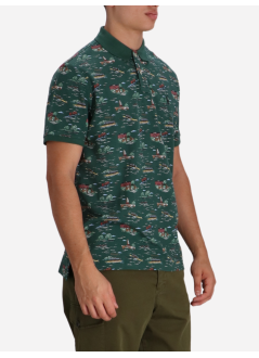 polo ralph lauren polo mansskccmslm29-short sleeve-polo shirt - 710p00079001 regatta scenic classic pine