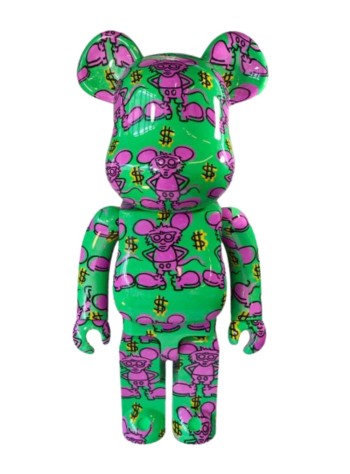 bearbrick decoracion unisexbearbrick 1000% keith haring #11 - med1818 mu