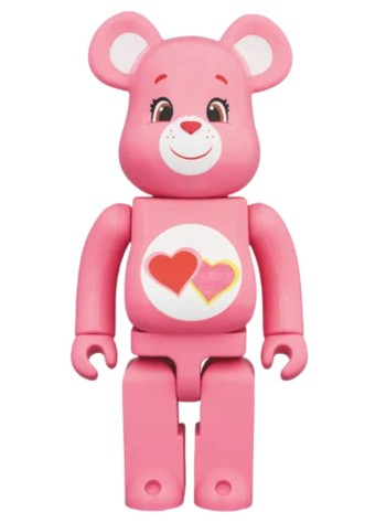 bearbrick decoracion unisexbearbrick 1000% care bears love-a-lot bear - med1308 mu