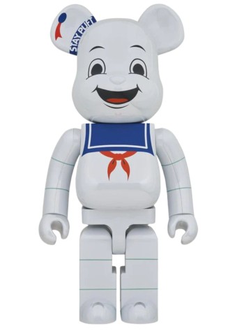 bearbrick decoracion unisexbearbrick 1000% ghostbusters stay puft marshmallow man whit - med0626 mu