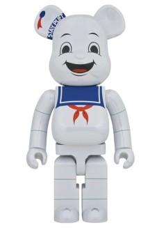 bearbrick decoracion unisexbearbrick 1000% ghostbusters stay puft marshmallow man whit - med0626 mu