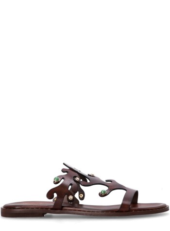 kotris sandals sandal womanithaca flat sandal - 043014 choco