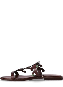 kotris sandals sandalia mujer ithaca flat sandal - 043014 choco