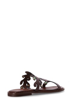 kotris sandals sandalia mujer ithaca flat sandal - 043014 choco