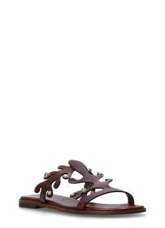 kotris sandals sandalia mujer ithaca flat sandal - 043014 choco