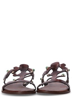 kotris sandals sandalia mujer ithaca flat sandal - 043014 choco