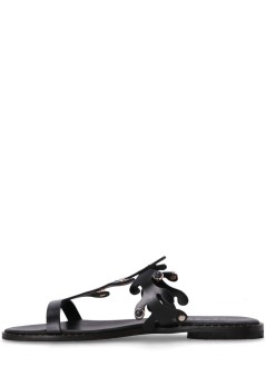 kotris sandals sandalia mujer ithaca flat sandal - 043014 black
