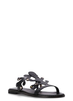 kotris sandals sandalia mujer ithaca flat sandal - 043014 black