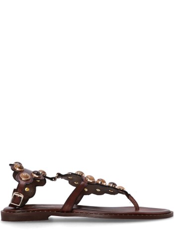 kotris sandals sandal womannisyros flat sandal - k3001 choco