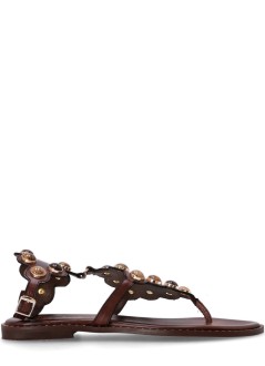kotris sandals sandal womannisyros flat sandal - k3001 choco