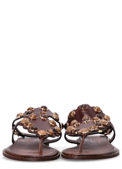 kotris sandals sandal womannisyros flat sandal - k3001 choco