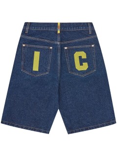 icecream short pant manrunning dog denim shorts - icd25373 indigo