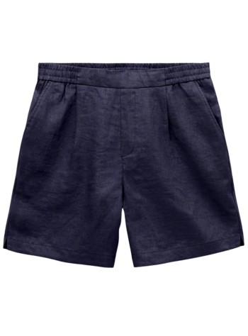 ché studios pantalon corto hombre linen short - 2417612 navy