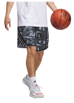 adidas originals pantalon corto hombre crazylite aop 5 - jn2460 blanco negro