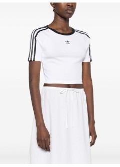adidas originals top mujer 3 s baby tee - ip0662 white