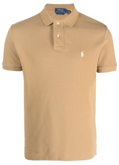 polo ralph lauren polo mansskccmslm1-short sleeve-knit - 710680784332 cafe tan c8176